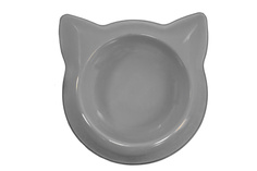 Одинарная миска для кошек Darell, пластик, серый, 0,25 л Дарэлл