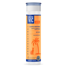 Шампунь-кондиционер для кошек DOCTOR VIC Tropical Candy ароматизированный 250мл