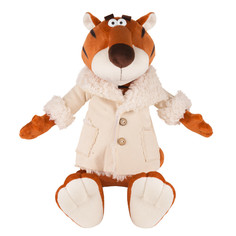 Игрушка мягкая Maxitoys Тигр Гоша в бежевой дубленке MT-MRT022102-30, 30 см