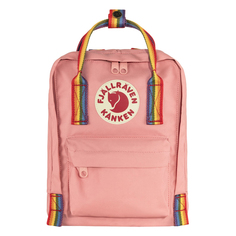 Рюкзак женский Fjallraven Kanken Rainbow Mini pink-rainbow pattern, 29x20x13 см