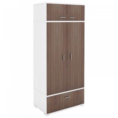 Платяной шкаф Мэрдэс Домино КС-20 MER_KS-20_BESH 90x57,1x213, белый жемчуг Merdes