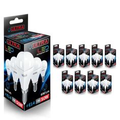 Светодиодная Лампочка ULTRA LED G45 7W E14 4000K комплект 10 шт.