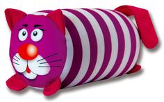 Подушка-валик антистресс Штучки, к которым тянутся ручки Кот полосатый, малиновый