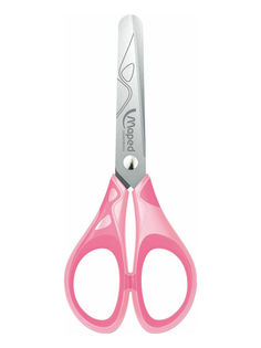Ножницы канцелярские Maped с прорезин. кольцами Essentials Soft Pastel 13 см, розовые
