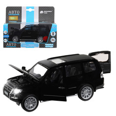 Машинка инерционная Автопанорама 1:33 Mitsubishi Pajero 4WD Tubro, черный