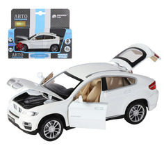 Машинка инерционная Автопанорама 1:32 BMW X6, белый