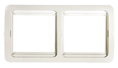 Рамка ASD/InHome Classico СУ, 2-местная, горизонтальная, белый, 2302H