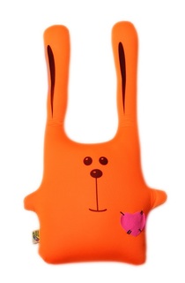 Игрушка-антистресс Штучки, к которым тянутся ручки Заяц ушастик малый оранжевый