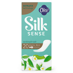 Прокладки Ola! Silk Sense ежедневные Daily Deo Зелёный чай 20 шт
