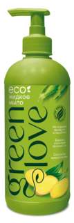 Мыло жидкое Green Love с экстрактом имбиря и бамбука, 500 мл