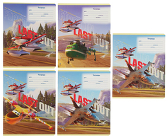 Тетрадь школьная Проф-Пресс Disney самолеты клетка 12 листов А5 1 шт