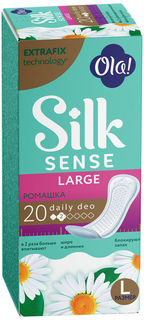 Прокладки ежедневные Ola! Silk Sense Daily Deo large ромашка 20 шт