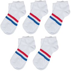 Носки для девочек ХОХ 5-SPD-16 цв. белый; красный; синий р. 34
