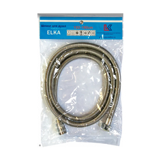 Шланг для душа Elka, растяжной-пружинный, нержавеющая сталь, 1,5 - 1,8 м, хром