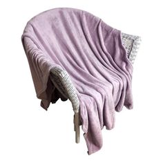 Плед Plain 140 x 200 см микрофибра сиреневый No Brand
