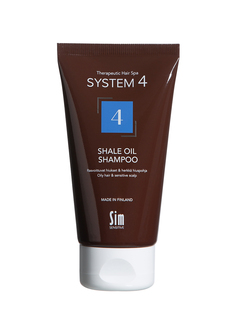 Шампунь Sim Sensitive для жирных волос терапевтический System 4 Shale Oil Shampoo 4, 75 мл