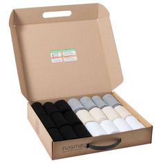 Подарочных набор носков мужских ХОХ бежевых; белых; серых; черных