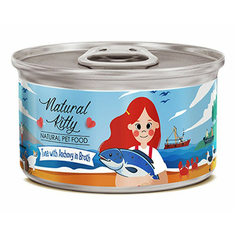 Влажный корм Pettric Natural Kitty с тунцом для кошек 80 г