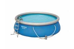 Бассейн с надувным бортом (полный комплект), 457х122см, 13807л, 57289 Bestway