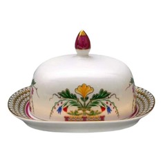 Масленка Императорский фарфоровый завод Замоскворечье Александрия 17,2 х 15,5 см