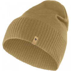 Шапка бини унисекс Fjallraven Merino Lite Hat бежевая, р 54-60