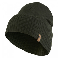Шапка бини унисекс Fjallraven Merino Lite Hat deep forest, р 54-60