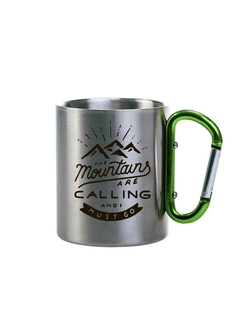 Термокружка металлическая СувенирShop "Поход/Путешествия/Горы" 280 мл