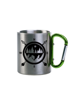 Термокружка металлическая СувенирShop "Поход/Путешествия/Горы" 280 мл