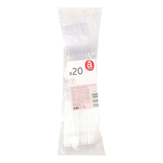 Ложки столовые одноразовые Actuel прозрачные 20 шт