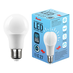 Лампочка светодиодная АШАН Красная птица Е27 6 Вт холодный свет груша матовая