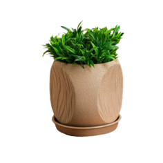 Горшок для цветов "Валенсия", бежевый, шёлк, керамика, 5 л Sima Land
