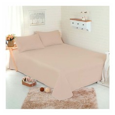 Простыня Actuel 220x240 см перкаль бежевый