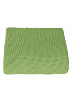 Плед вязаный Warm Whiff Светло-зеленый 180x220 см Хлопок 100 %