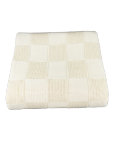 Плед вязаный Warm Whiff Молочный 180x220 см Хлопок 100 %