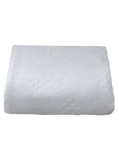 Плед вязаный Warm Whiff Белый 220x240 см Хлопок 100%