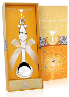 Ложка детская серебряная "Ангелочек" 349ЛЖ03801 АргентА