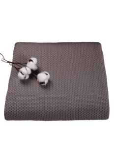 Плед вязаный Warm Whiff R-24к Светло-коричневый 120x220 см Хлопок 100 %