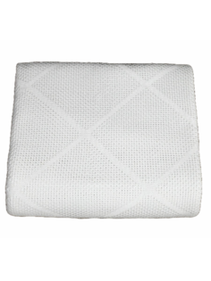 Плед вязаный Warm Whiff Белый 180x220 см Хлопок 100 %