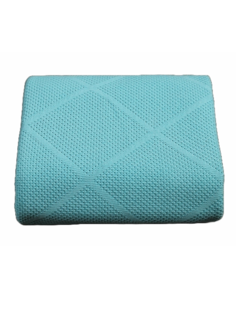 Плед вязаный Warm Whiff Бирюзовый 220x240 см Хлопок 100 %