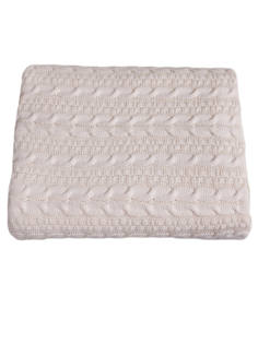 Плед вязаный Warm Whiff Молочный 120x220 см Хлопок 100 %