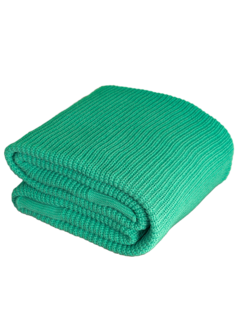 Плед вязаный Warm Whiff Зеленый 200x220 см Хлопок 100 %