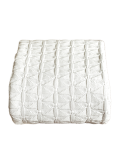 Плед вязаный Warm Whiff Белый 180x220 см Хлопок 100 %