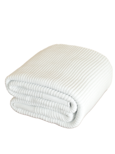 Плед вязаный Warm Whiff Белый 200x220 см Хлопок 100 %