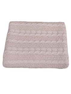 Плед вязаный Warm Whiff Бежевый 160x220 см Хлопок 100 %