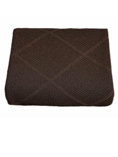 Плед вязаный Warm Whiff Темно-бежевый 220x240 см Хлопок 100 %