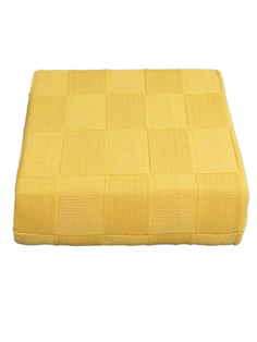Плед вязаный Warm Whiff Желтый 180x220 см Хлопок 100 %