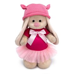 Мягкая игрушка Budi Basa Зайка Ми в платье и шапочке с ушками 25 см
