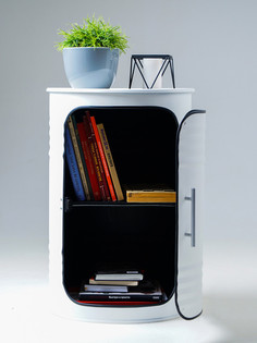 Журнальный столик-бочка Starbarrel PRO WHITE белая 70х45