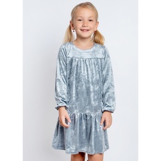 Платье для девочек Юлла 0879900104 цв. серый; серебристый р. 110