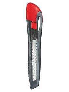 Нож канцелярский MAPED Universal, 092311, с ручным фиксатором лезвия 9мм, красный